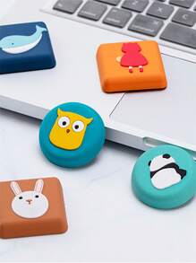1pc PVC Door Back Pad, Cute Random Color Animal Pattern Door Anti Collision Pad For Home - Multicolor - View 4