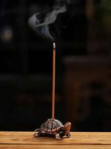 Giá đỡ nhang dây rùa mini bằng hợp kim sáng tạo Giá đỡ nhang di động Giá đỡ nhang gia dụng mini không chứa nhang dây - Đồng - Xem 1