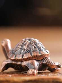 Giá đỡ nhang dây rùa mini bằng hợp kim sáng tạo Giá đỡ nhang di động Giá đỡ nhang gia dụng mini không chứa nhang dây - Đồng - Xem 5