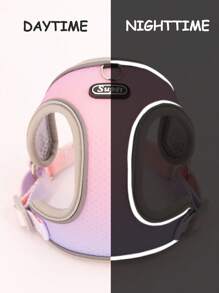 Supet 1入組漸層寵物背帶和1入組寵物牽引繩 - 淡紫色 - 查看 6