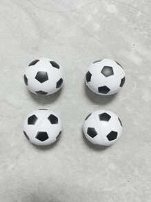 4 piezas/set juguete EVA, juguete creativo del juego del diseño del fútbol para la actividad interactiva - Blanco y Negro - Ver 1