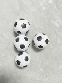 4 piezas/set juguete EVA, juguete creativo del juego del diseño del fútbol para la actividad interactiva - Blanco y Negro - Ver 2