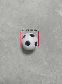 4 piezas/set juguete EVA, juguete creativo del juego del diseño del fútbol para la actividad interactiva - Blanco y Negro - Ver 3