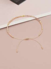 1 Vòng Tay Thời Trang & Đa Năng Có Thể Điều Chỉnh Cho Nữ Với Màu Sắc Ngẫu Nhiên Đá Tự Nhiên - Nhiều màu - Xem 2