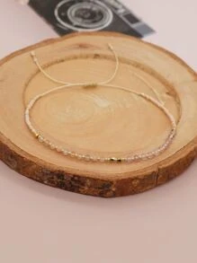 1 Vòng Tay Thời Trang & Đa Năng Có Thể Điều Chỉnh Cho Nữ Với Màu Sắc Ngẫu Nhiên Đá Tự Nhiên - Nhiều màu - Xem 5