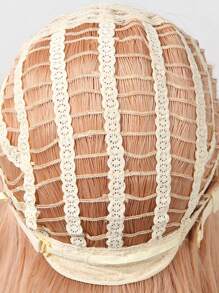 長款卷人造假髮帶劉海 - 金色 - 查看 9