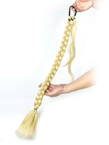 超長合成髮辮 - 金色 - 查看 3