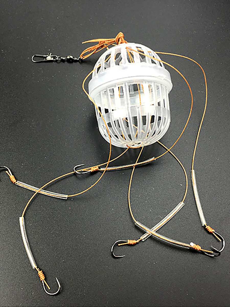 Línea de pesca con anzuelo - Blanco - Ver 1