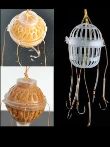 Línea de pesca con anzuelo - Blanco - Ver 3