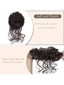 卷合成纖維頭髮髻 - 彩色 - 查看 4