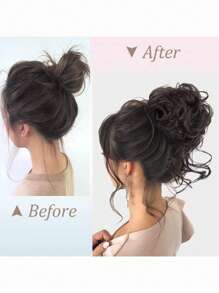 卷合成纖維頭髮髻 - 彩色 - 查看 6