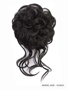 卷合成纖維頭髮髻 - 彩色 - 查看 2