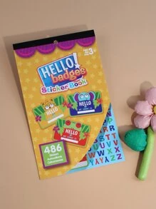 1 szt. Mieszana naklejka ze wzorem - Wielokolorowe - Zobacz 1