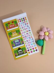 1 szt. Mieszana naklejka ze wzorem - Wielokolorowe - Zobacz 4