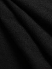 Cottnline Heart Embroidery V Neck Tee - màu đen - Xem 7