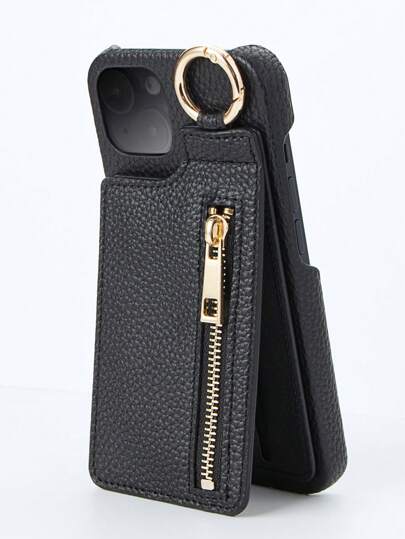1pc Wallet Style Kickstand Multi-Card Slot Zipper Case Compatible With IPhone 17 Pro Max/17 Pro/17/Air/16 Pro Max/16/15/14/13, G A16, With Card Slots & Magnetic Flip Cover