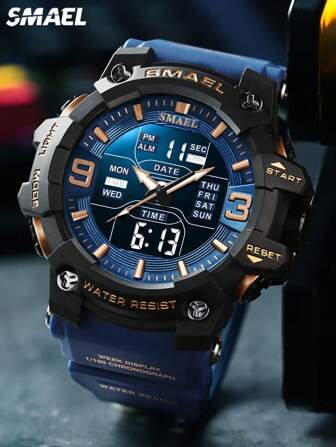 SMAEL 1pc Smael Sport Waterproof Electronic Watch