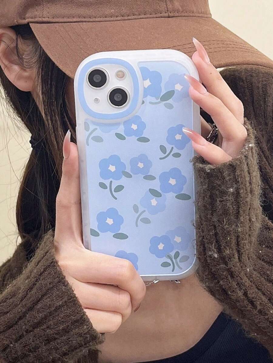 花卉圖案手機殼 - 彩色 - 查看 1