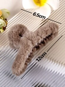 可爱 4 件装 女士纯色蓬松时尚发夹 发饰发夹 发卡 发夹，学校用品 - 彩色 - 查看 4