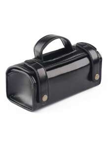Men PP Travel Toiletry Bag, 1pc Shaving Wash Case Organizer Bag Black For Protect Shaver Shaving Container Gift