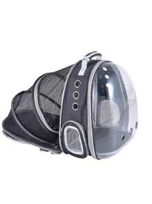 1pc Portable Pet Carrier Bag For Dog And Cat For Outdoor - Black - View 1