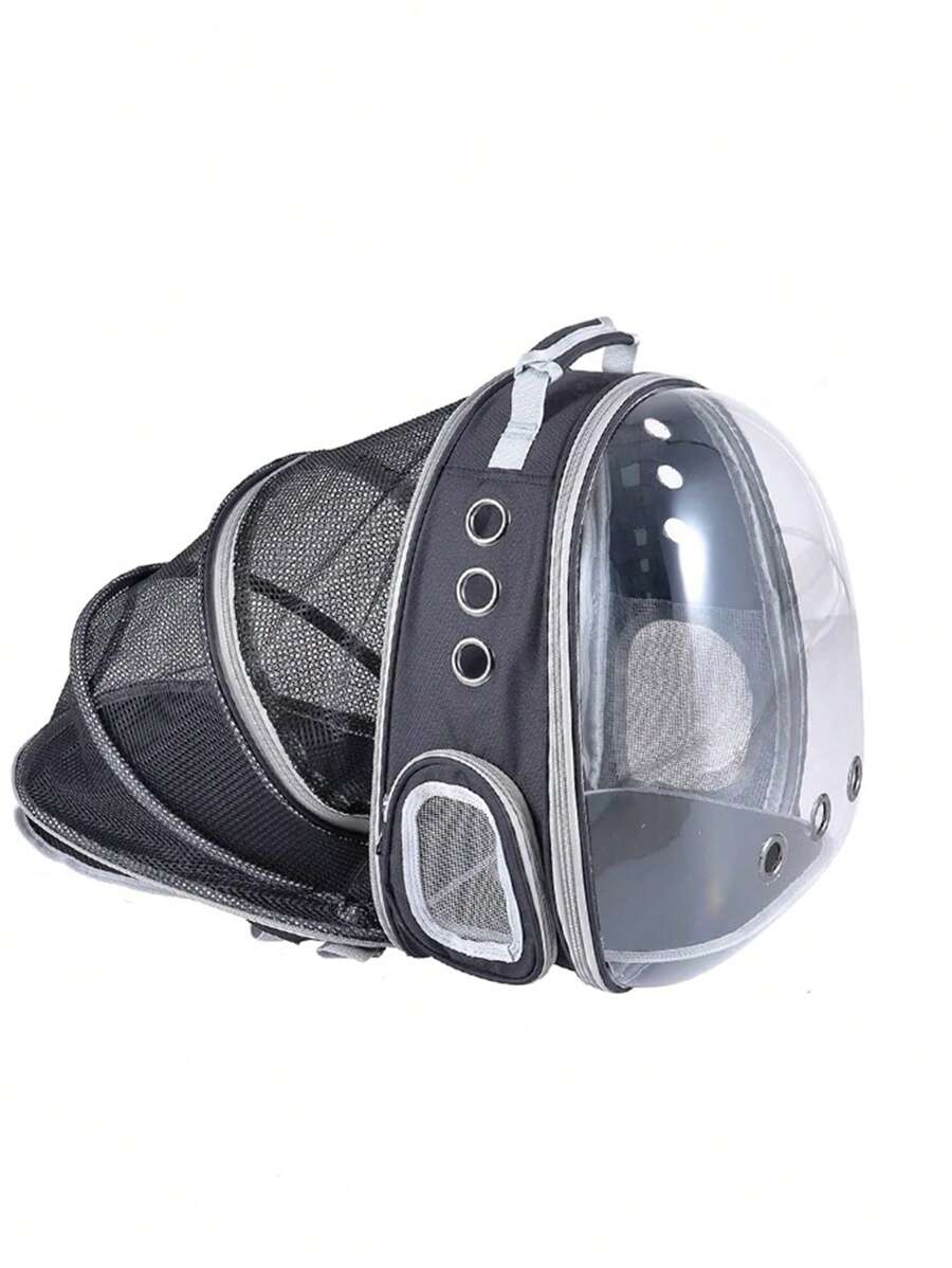 1pc Portable Pet Carrier Bag For Dog And Cat For Outdoor - Black - View 1