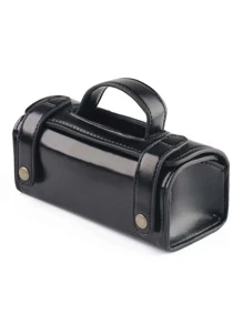 Men PP Travel Toiletry Bag, 1pc Shaving Wash Case Organizer Bag Black For Protect Shaver Shaving Container Gift