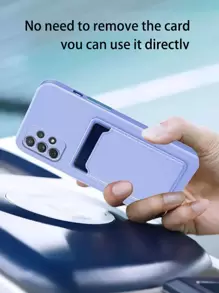 Hadaasi 1 chiếc ốp lưng điện thoại mỏng màu tím tương phản, thân thiện với da, có ngăn đựng thẻ, tương thích với iPhone 17 Pro/17 Pro Max/17 Air/17/16 Pro/16 Pro Max/16 Plus/16/15 Pro/15 Pro Max/15 Plus/15/14 Pro/14 Pro Max/14 Plus/14/13 Pro/13 Pro Max/13 Mini/12 Pro/12 Pro Max/12/11 Pro Max/11/11 Pro, Galaxy S24 Ultra/S24 Plus/S24/S23 Ultra, phiên bản quốc tế, không phải phiên bản nội địa. - Màu tím - Xem 5