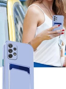 Hadaasi 1 chiếc ốp lưng điện thoại mỏng màu tím tương phản, thân thiện với da, có ngăn đựng thẻ, tương thích với iPhone 17 Pro/17 Pro Max/17 Air/17/16 Pro/16 Pro Max/16 Plus/16/15 Pro/15 Pro Max/15 Plus/15/14 Pro/14 Pro Max/14 Plus/14/13 Pro/13 Pro Max/13 Mini/12 Pro/12 Pro Max/12/11 Pro Max/11/11 Pro, Galaxy S24 Ultra/S24 Plus/S24/S23 Ultra, phiên bản quốc tế, không phải phiên bản nội địa. - Màu tím - Xem 6