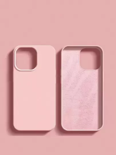 硅胶手机壳 Apple 基本款手机壳 粉色纯色手机壳 适用于 15/15Pro/15Plus/15Promax 防水防震防摔防刮