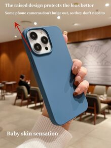 硅胶手机壳 Apple 基本款手机壳 坚固手机壳 适用于 15/15Pro/15Plus/15Promax - 藍色 - 查看 10