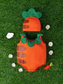 SHEIN Baby Carrot  Set - Orange - View 1