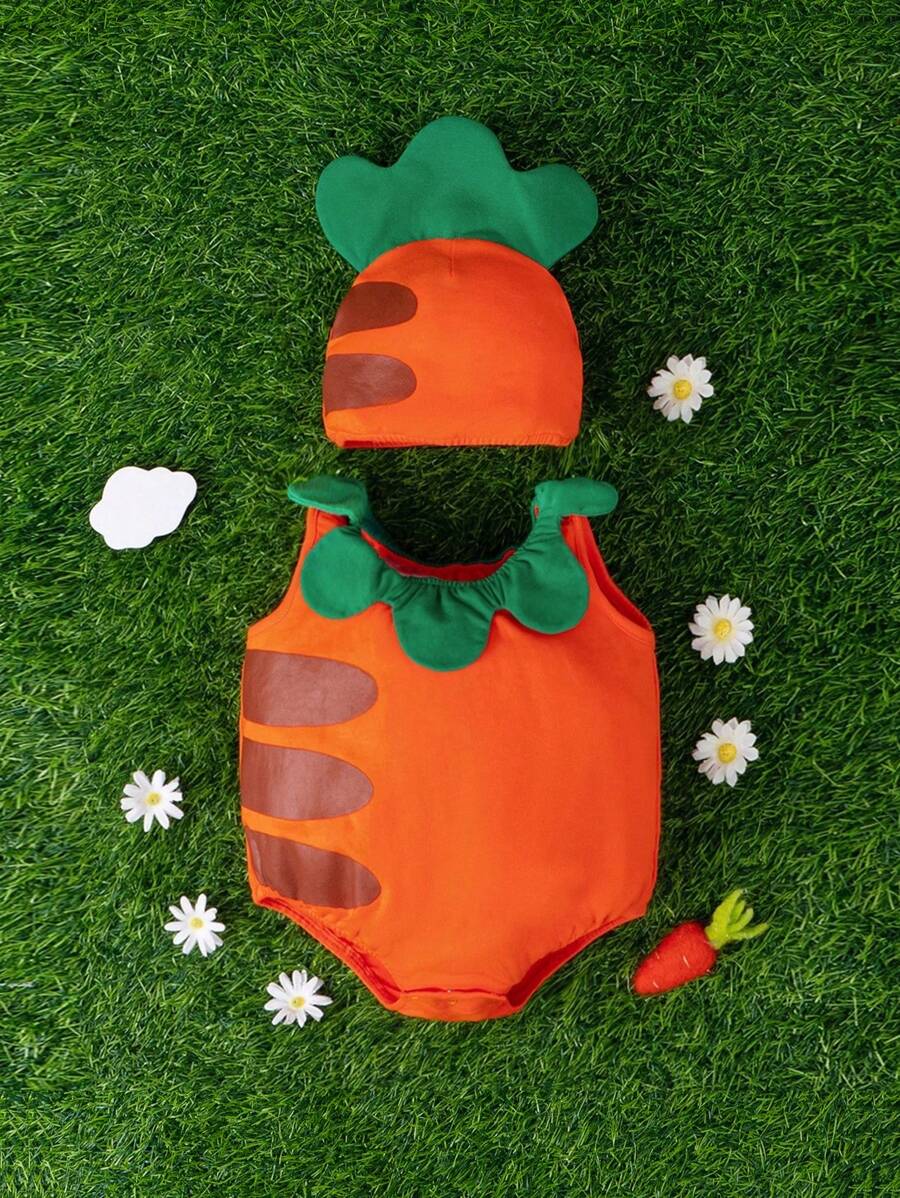 SHEIN Baby Carrot  Set - Orange - View 1