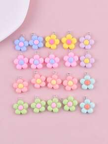 20pcs/Set Resin Flower DIY Jewelry Accessory Valentines