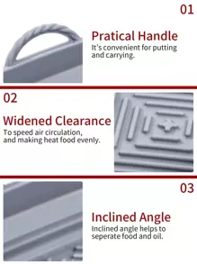 SHEIN Basic living 1 PC Silicone Nồi Chiên Không Dầu Air Fryer Nồi Lót Nồi Chiên Không Dầu Air Fryer Nhà Bếp Nồi Chiên Không Dầu Air Fryer Lót Nồi Chiên Không Dầu Air Fryer Giấy Airfryer Air Frier - Xám - Xem 3