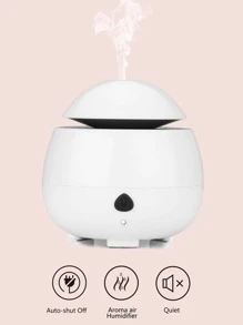 1入組迷你USB超聲波精油擴散器 - 黑與白 - 查看 4