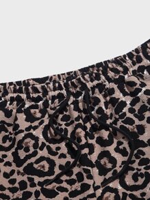 Manfinity RebelGame Men Leopard Print Shorts - Multicolor - View 4