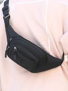 Anti-Theft Waterproof Waist Bag, Suitable For Travel, Hiking, Running And Other Outdoor Activities - Black - View 2