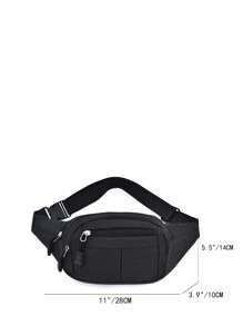 Anti-Theft Waterproof Waist Bag, Suitable For Travel, Hiking, Running And Other Outdoor Activities - Black - View 4