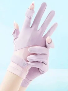 Găng tay đi xe đạp chống nắng - Nhiều màu - Xem 4