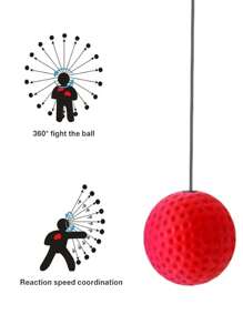 1 set Accesorios de gimnasio, Pelota de boxeo de goma