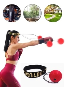 1 set Accesorios de gimnasio, Pelota de boxeo de goma