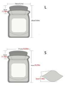 5pcs Bottle Design Food Storage Bag - Clear - View 2