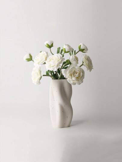 1pc Solid Flower Vase Home Decor Room Decor Glass Vase