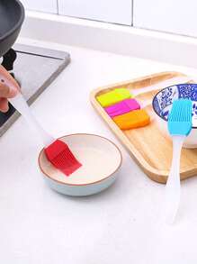 2pcs Silicone Random Color Oil Brush - Multicolor - View 3