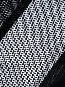 Túi lưới đi biển màu đen sức chứa lớn cho kỳ nghỉ - màu đen - Xem 7