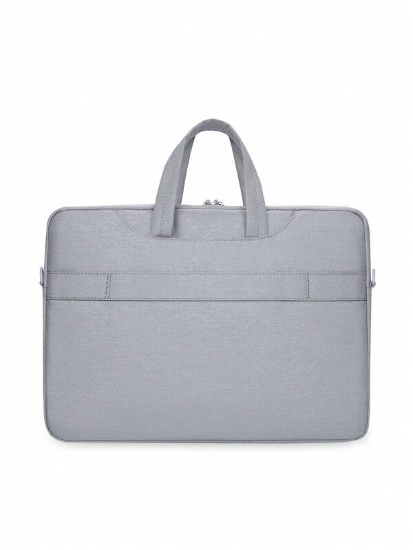 Minimalist Laptop Bag Double Handle Gray Design Computer Bags For