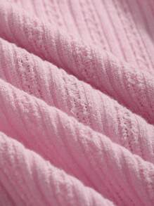 DAZY Áo thun nữ màu trơn Giải trí - Hồng - Xem 8