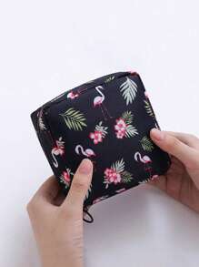 1 túi đựng băng vệ sinh in hình xương rồng - trắng - Xem 5