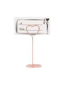 Chủ thẻ thiết kế trái tim 5 chiếc - Hoa hồng vàng - Xem 2